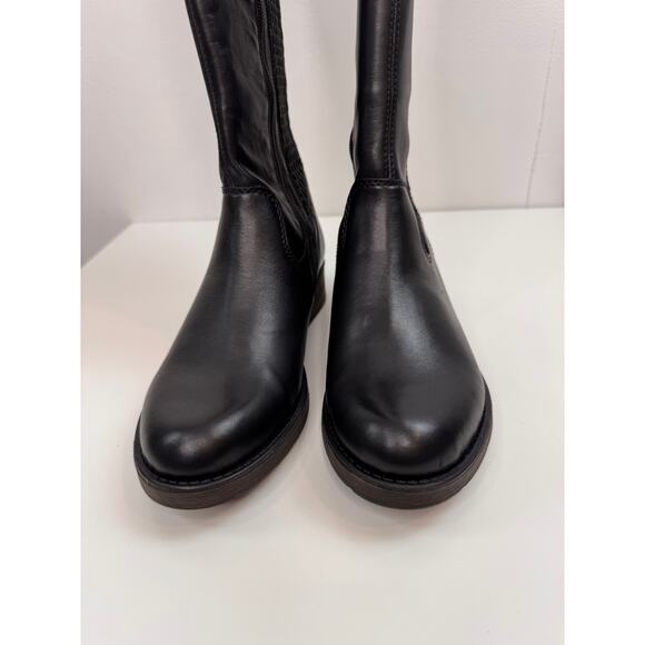 RIEKER Boots 38 Faith Black Smooth Leather Stretch Zip Tall Boot Z9591-00 NEW - Picture 5 of 11